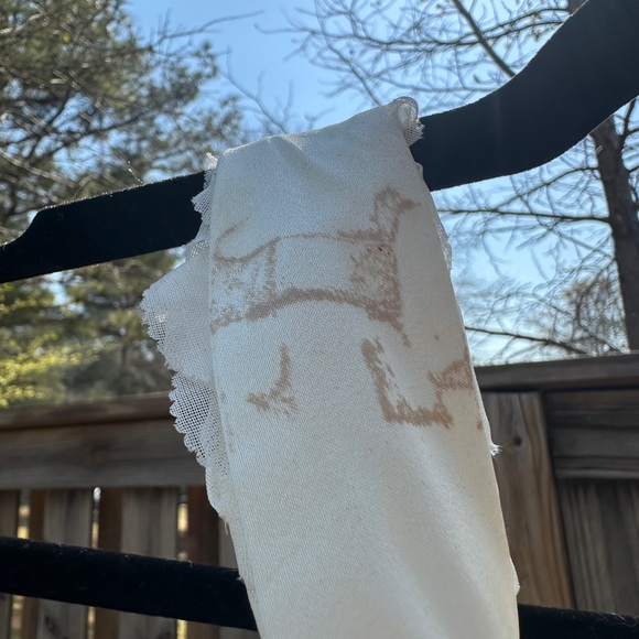 White Floral Textured Mini Dress - Picture 7 of 8